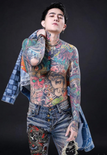 DJ-Dragon-tatto-full-body